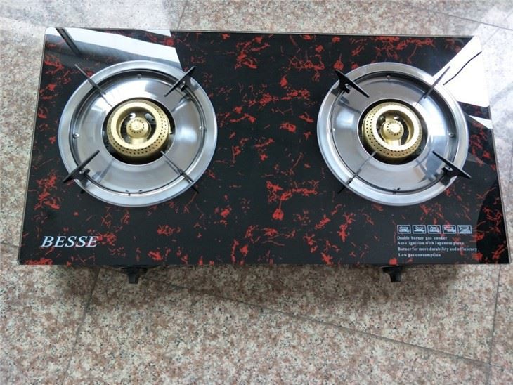 Burner Gas Grill With Tempered Glass Panel And 4-feet Potholder(ZG-201)