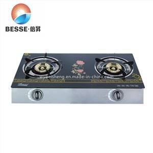 Estufa / cocina / placa de gas de vidrio templado Flower Panel (ZG-3085)